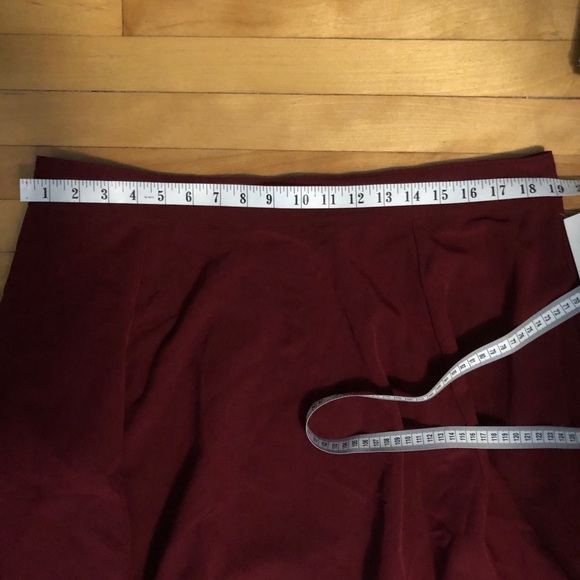 RockSteady Burgundy A-Line Skirt - Picture 7 of 7